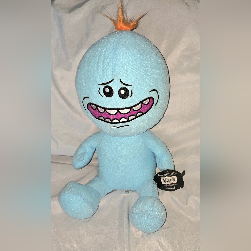 Rick And Morty Mr. Meeseeks 15" Stuffed Large Plushie Cartoon Network